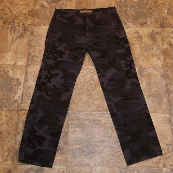 red and black camo pants mens